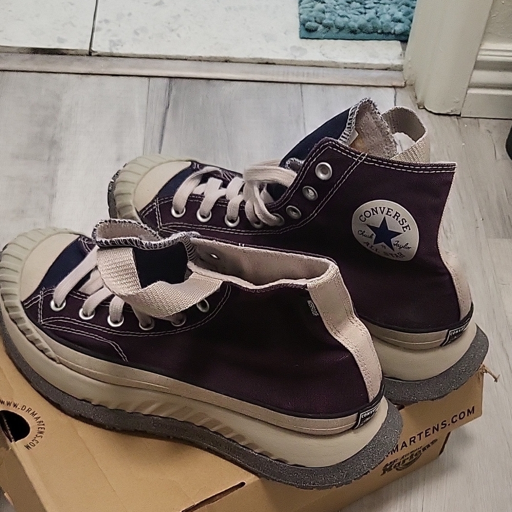 Converse Purple High-Top Sneakers